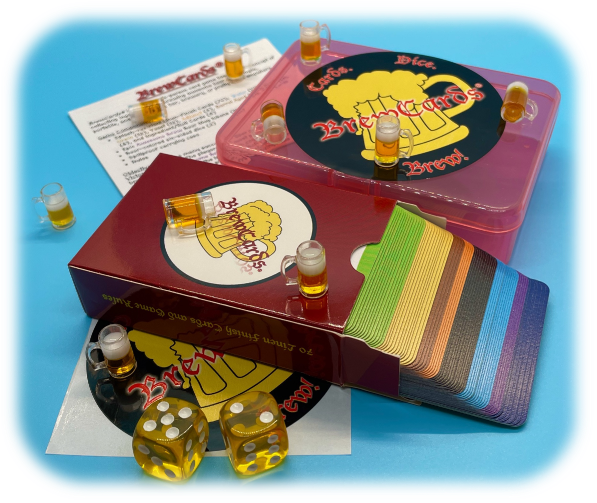 BrewCards tabletop board game components layout